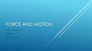 force and motion
