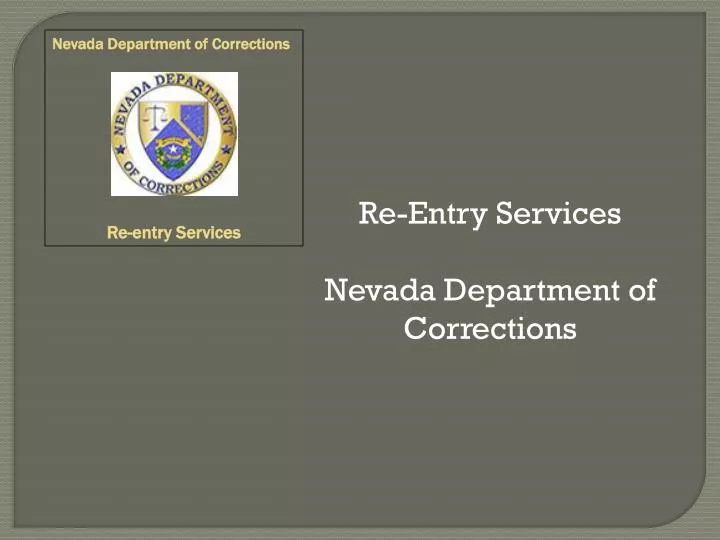 re entry services nevada department of corrections
