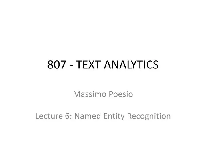 807 text analytics
