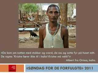 s ndag for de forfulgte 2011