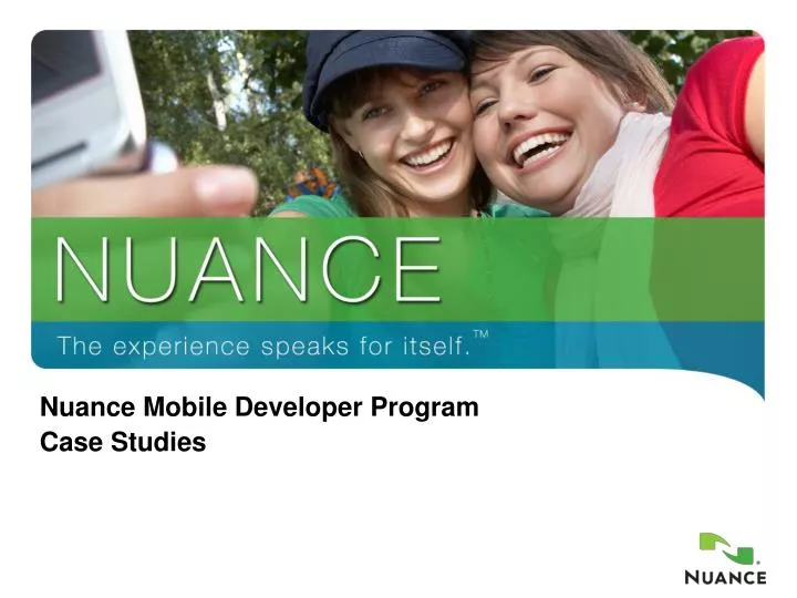 nuance mobile developer program case studies