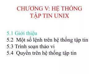 ch ng v h th ng t p tin unix