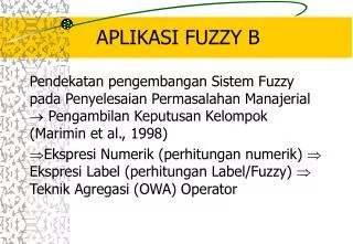 aplikasi fuzzy b