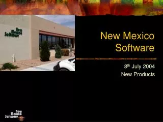 New Mexico Software