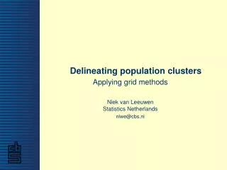 Delineating population clusters