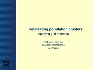 delineating population clusters