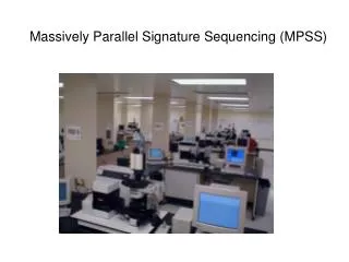 Massively Parallel Signature Sequencing (MPSS)