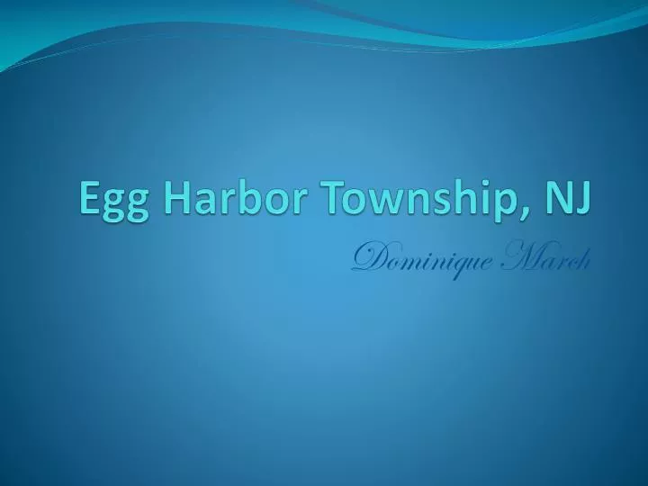 egg harbor township nj