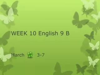 WEEK 10 English 9 B