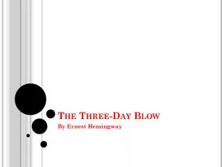 The Three-Day Blow