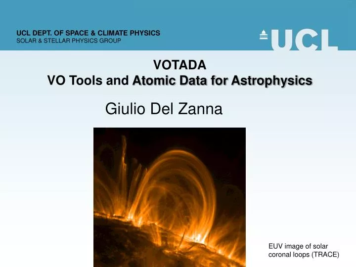 votada vo tools and atomic data for astrophysics