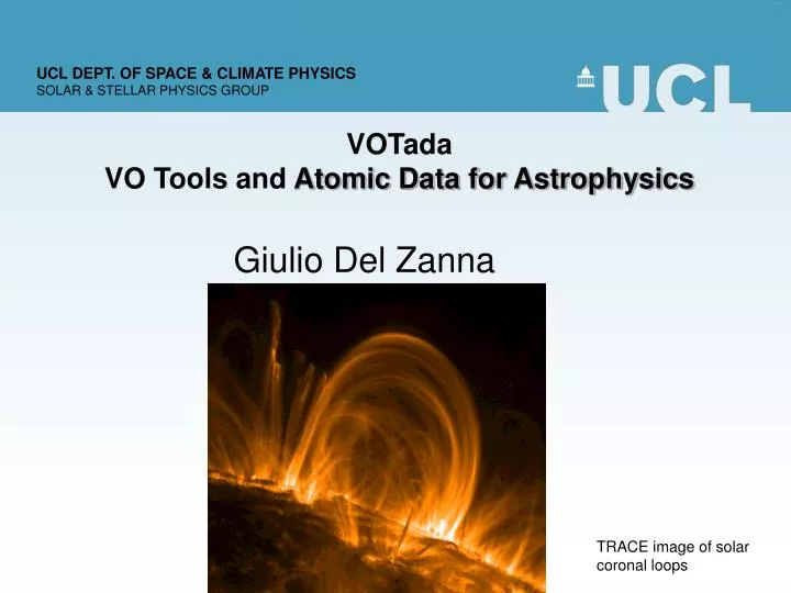 votada vo tools and atomic data for astrophysics