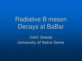Radiative B meson Decays at BaBar