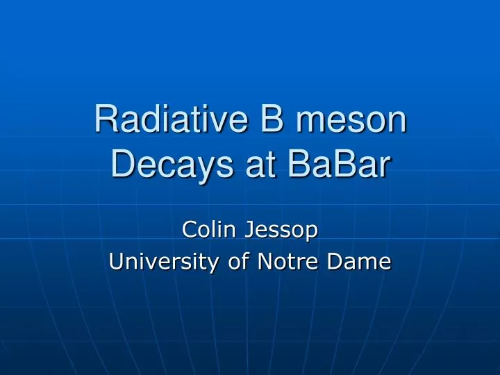 radiative b meson decays at babar