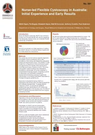 Nurse-led Flexible Cystoscopy in Australia: Initial Experience and Early Results