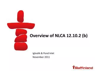 Overview of NLCA 12.10.2 (b)