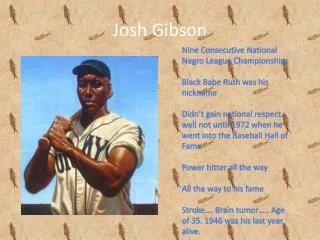 Josh Gibson