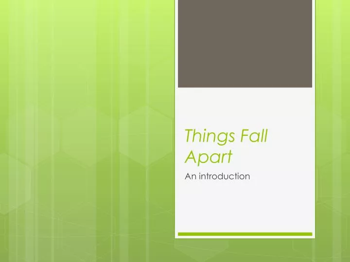 things fall apart