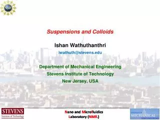 Suspensions and Colloids