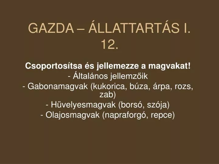 gazda llattart s i 12