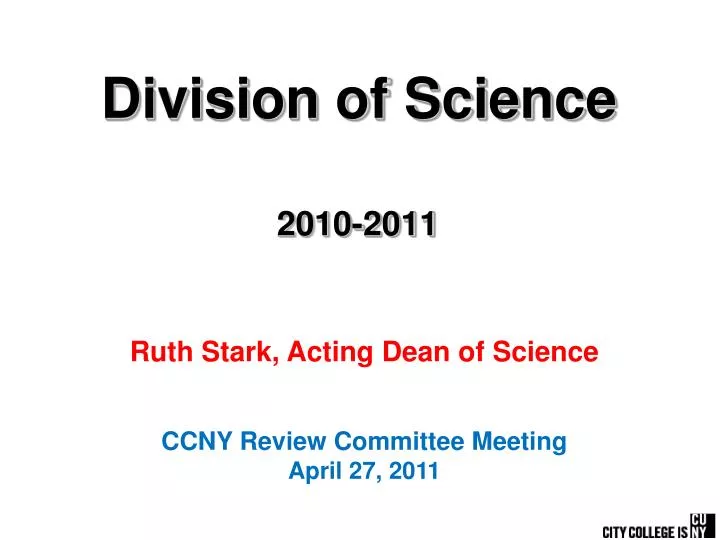 division of science