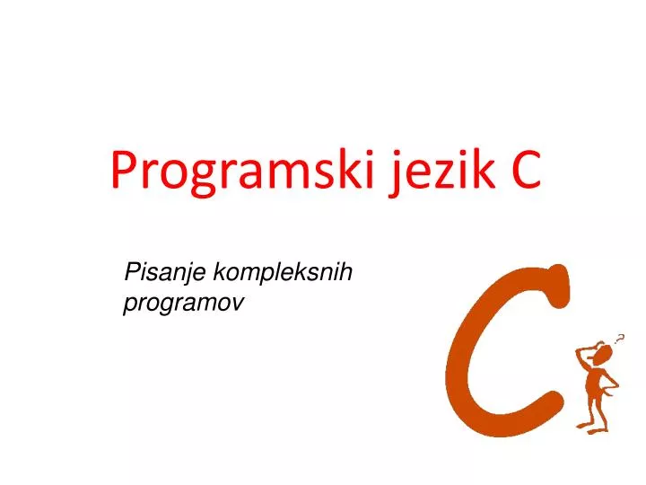 programski jezik c