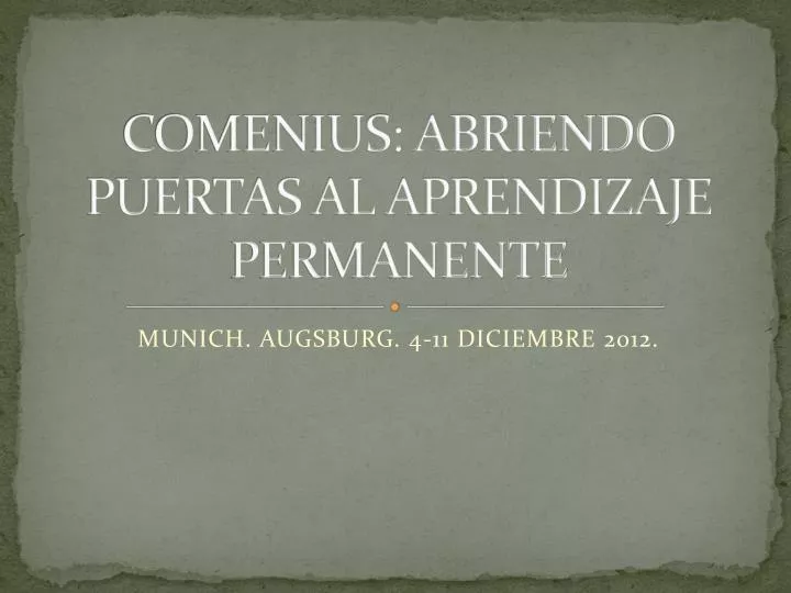 comenius abriendo puertas al aprendizaje permanente