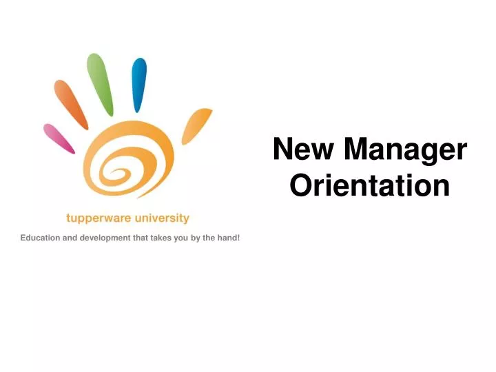 new manager orientation