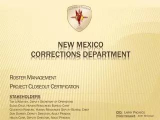 New Mexico Corrections Department