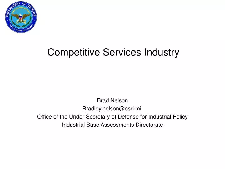 competitive services industry