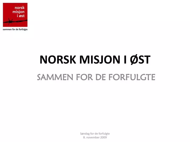 norsk misjon i st