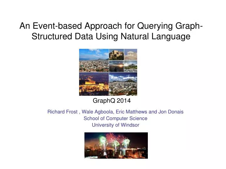 an event based approach for querying graph structured data using natural language