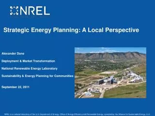 Strategic Energy Planning: A Local Perspective