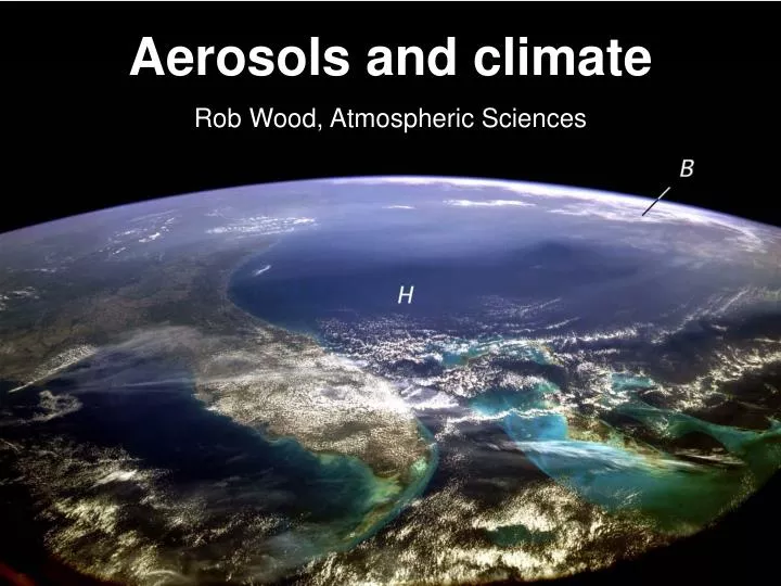 aerosols and climate