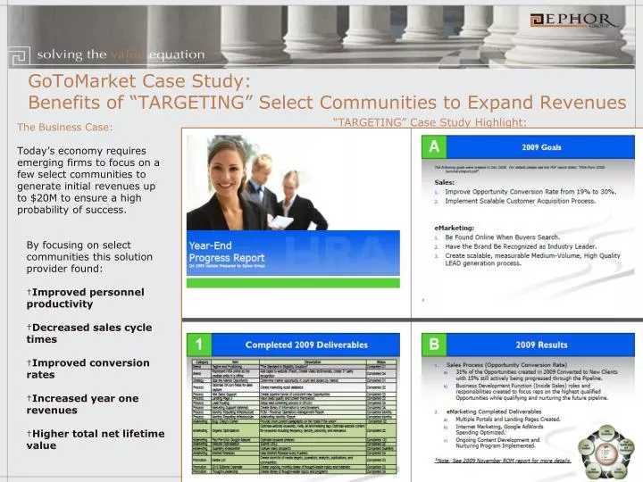 gotomarket case study benefits of targeting select communities to expand revenues