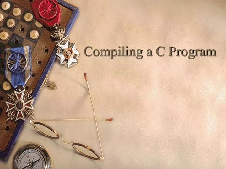 compiling a c program