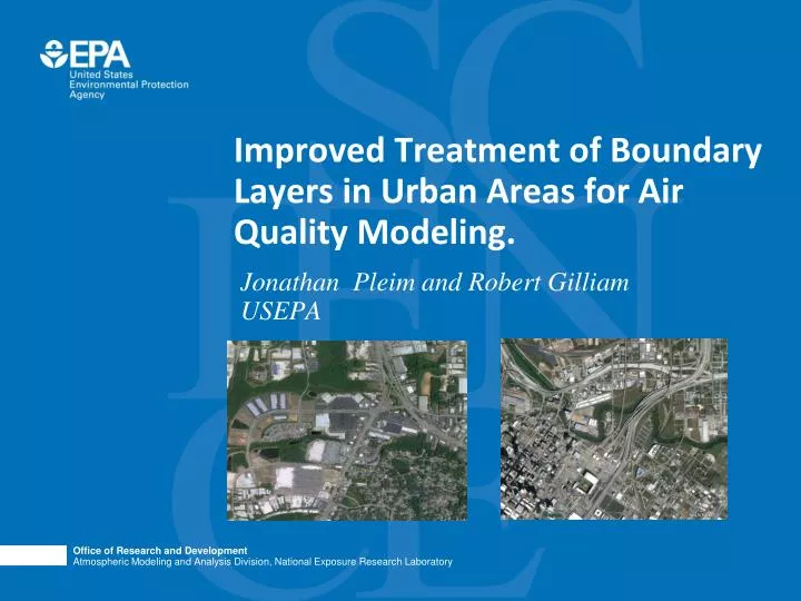 improved treatment of boundary layers in urban areas for air quality modeling