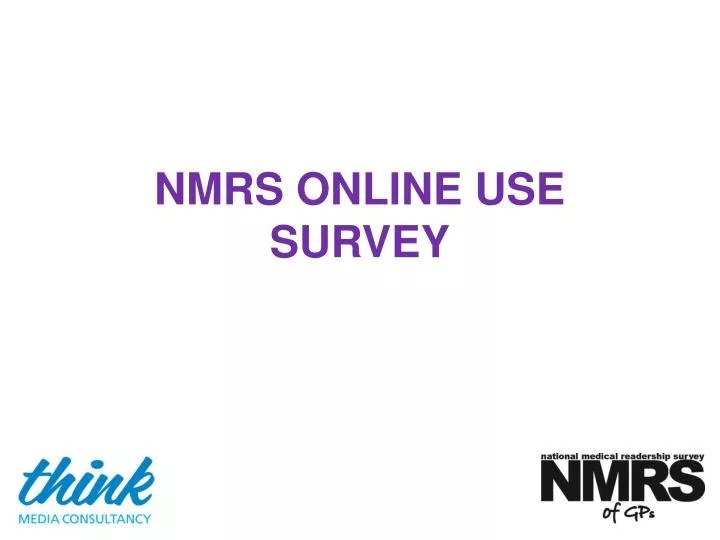 nmrs online use survey