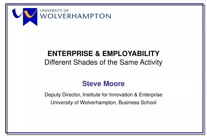 enterprise employability different shades of the same activity