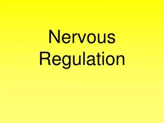 Nervous Regulation