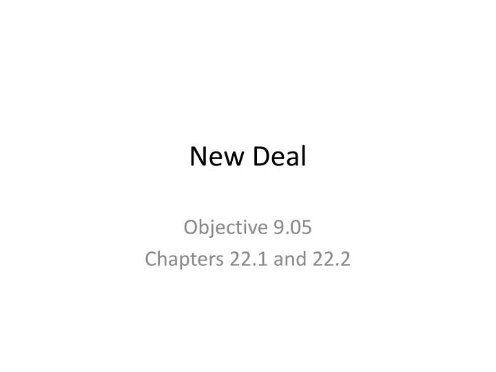 new deal