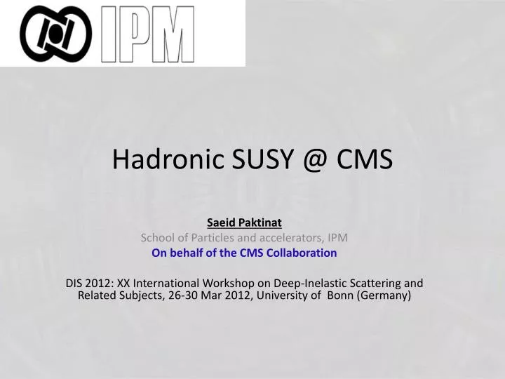 hadronic susy @ cms