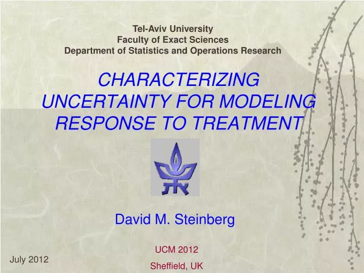 characterizing uncertainty for modeling response to treatment