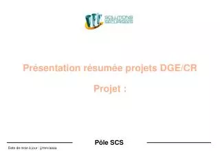 pr sentation r sum e projets dge cr projet