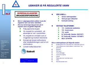 usikker is p regulerte vann