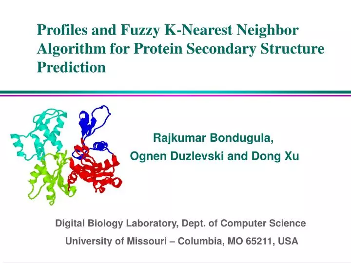 profiles and fuzzy k nearest neighbor algorithm for protein secondary structure prediction