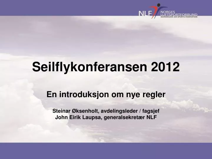 seilflykonferansen 2012