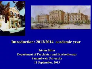 Introduction: 2013/2014 academic year