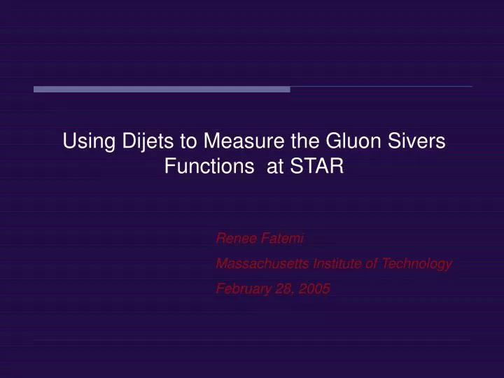 using dijets to measure the gluon sivers functions at star