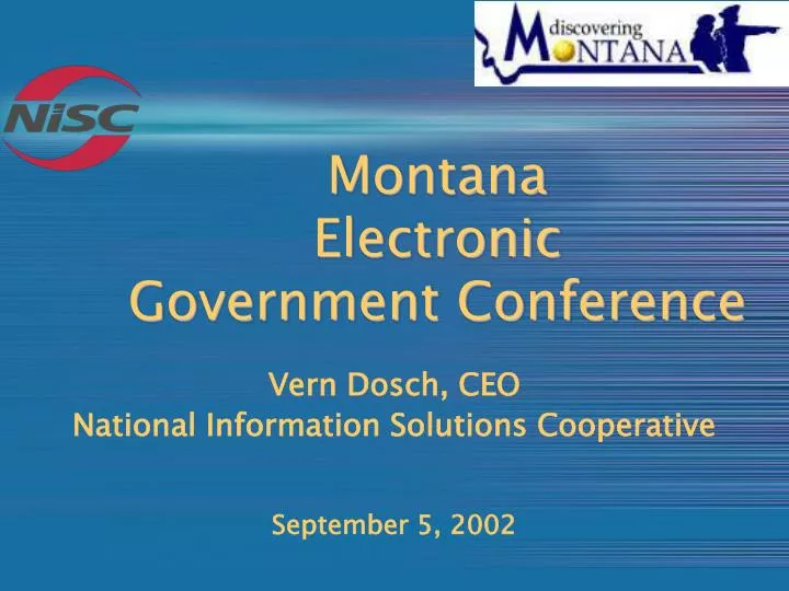 montana electronic government conference